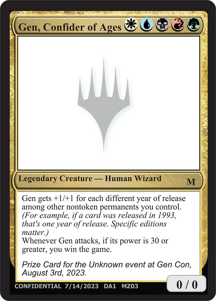 Gen, Confider of Ages [Mystery Booster] | Total Play