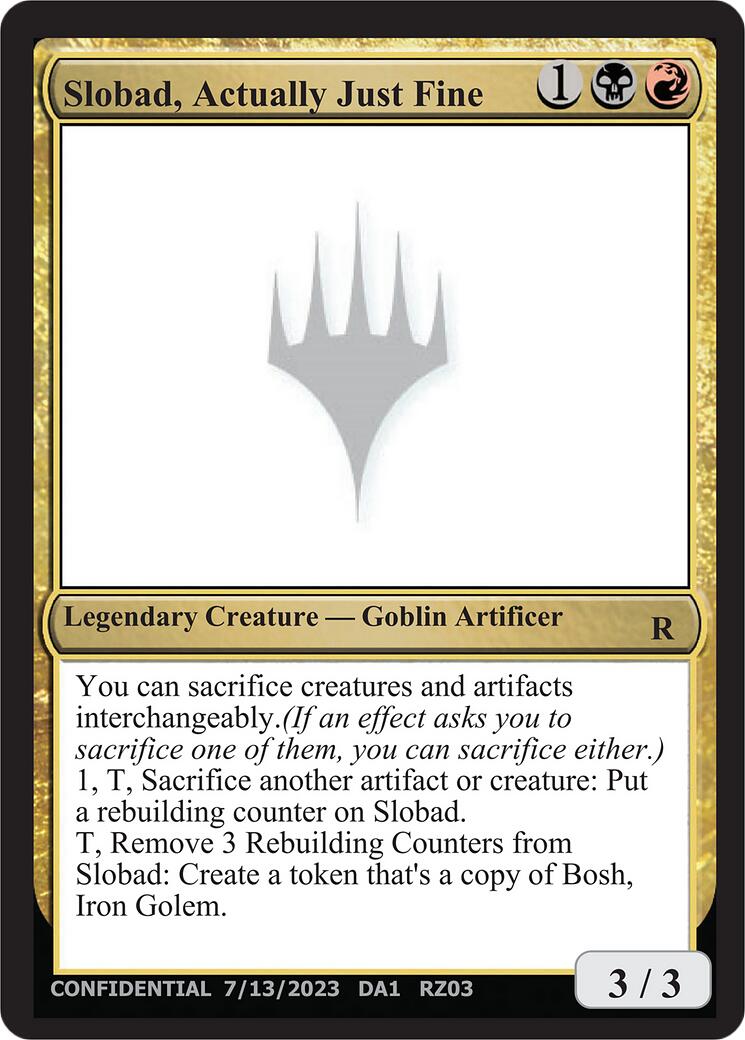Slobad, Actually Just Fine [Mystery Booster] | Total Play