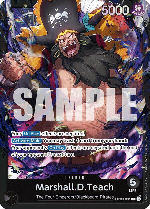 Marshall.D.Teach (OP09-081) [Starter Deck: Black Marshall.D.Teach] | Total Play