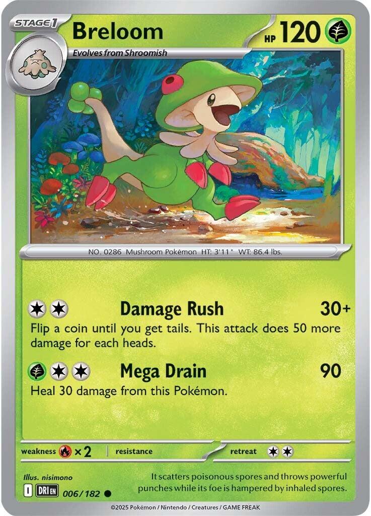 Breloom (006/182) [Scarlet & Violet: Destined Rivals] | Total Play
