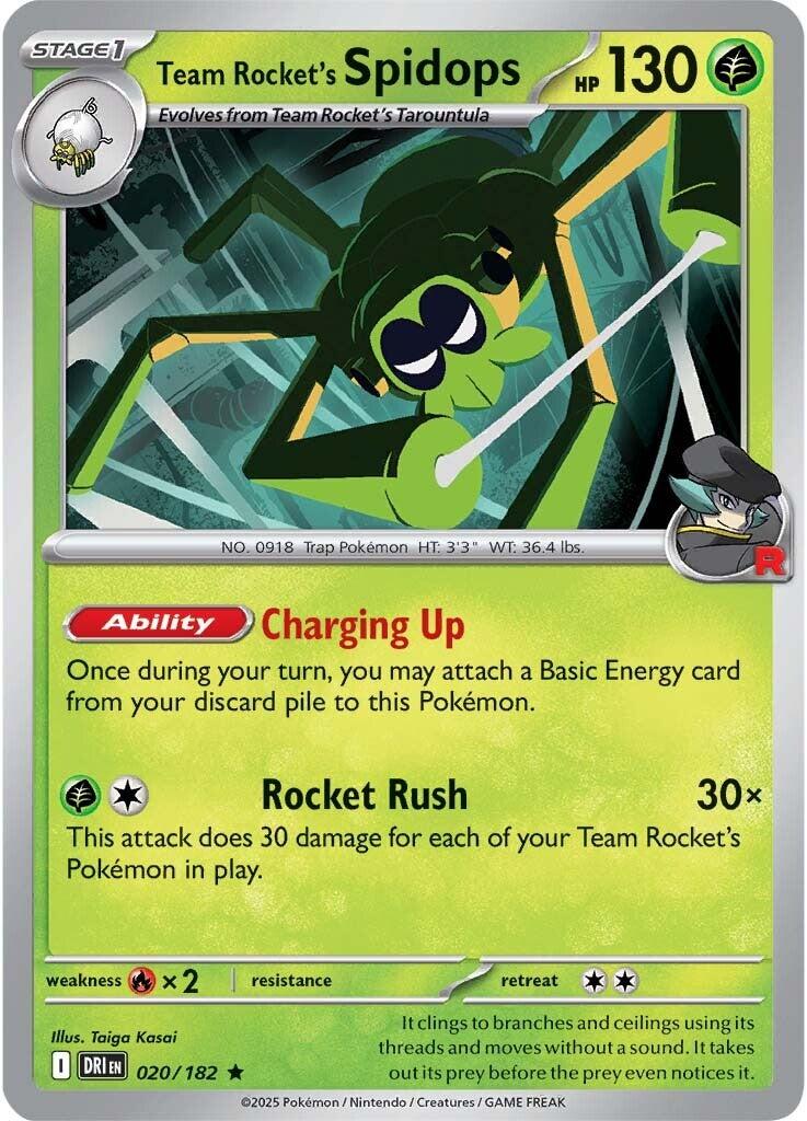 Team Rocket's Spidops (020/182) [Scarlet & Violet: Destined Rivals] | Total Play