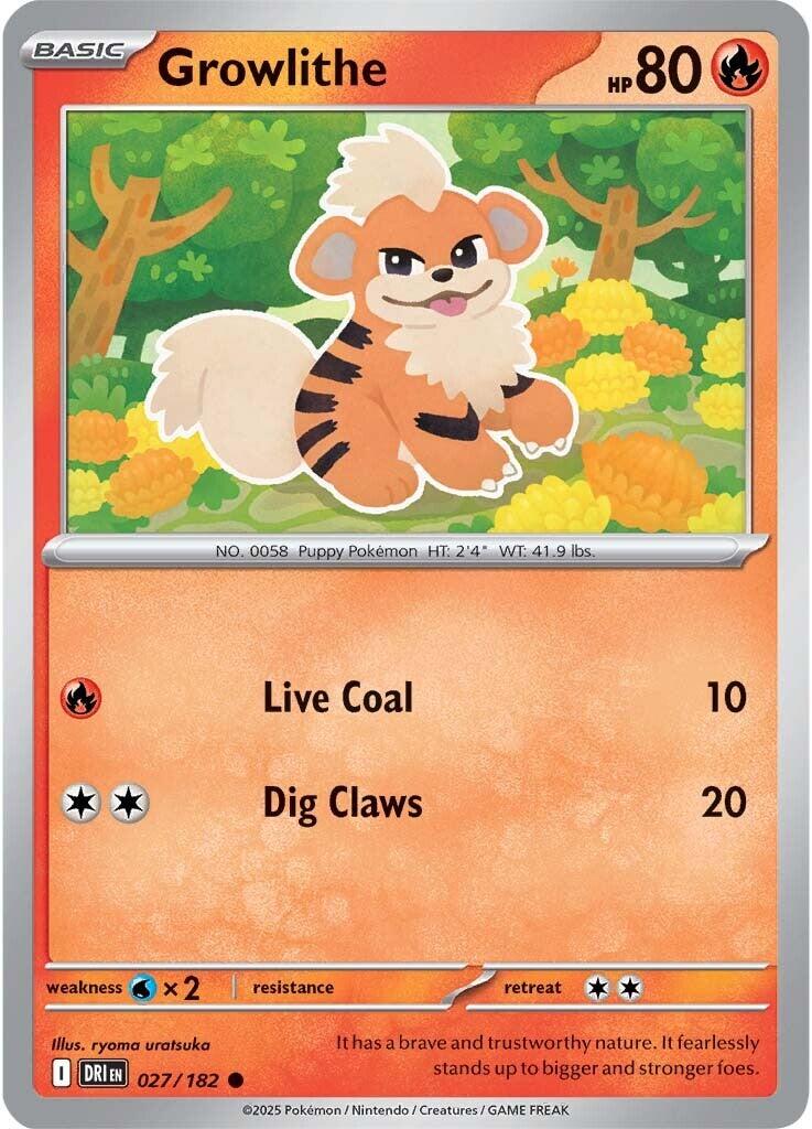 Growlithe (027/182) [Scarlet & Violet: Destined Rivals] | Total Play