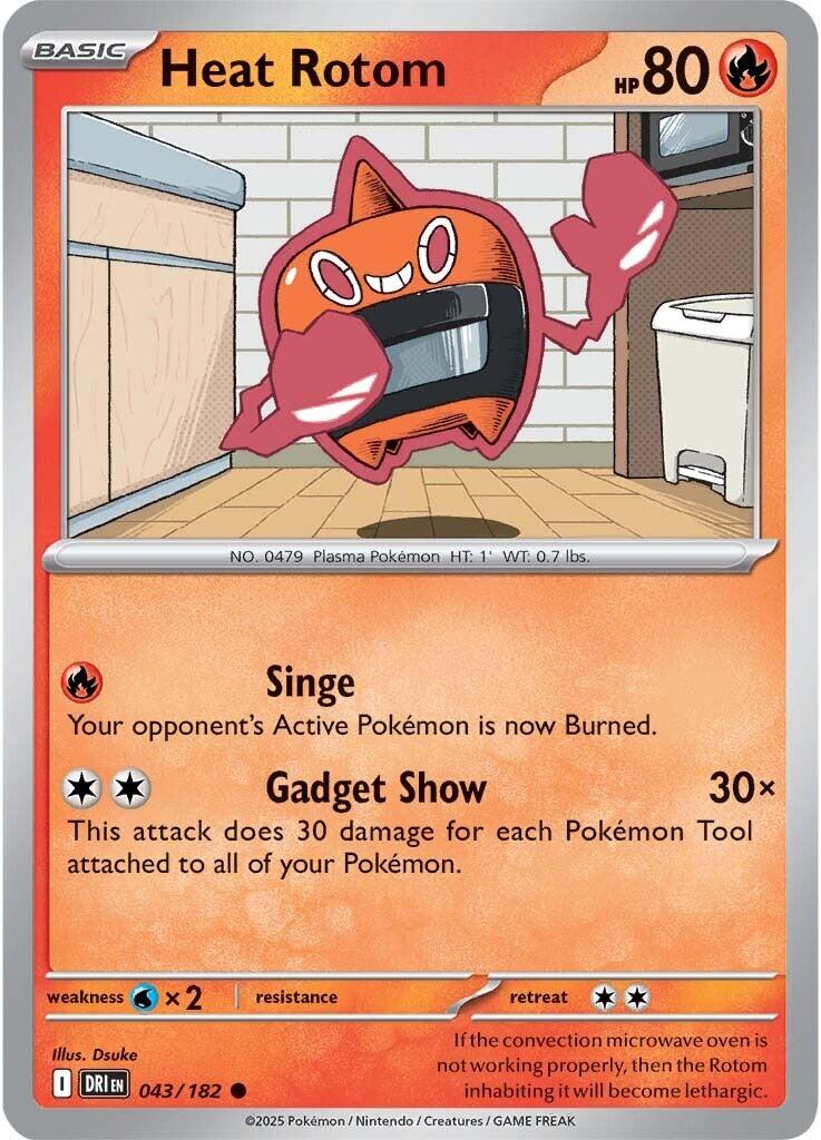 Heat Rotom (043/182) [Scarlet & Violet: Destined Rivals] | Total Play