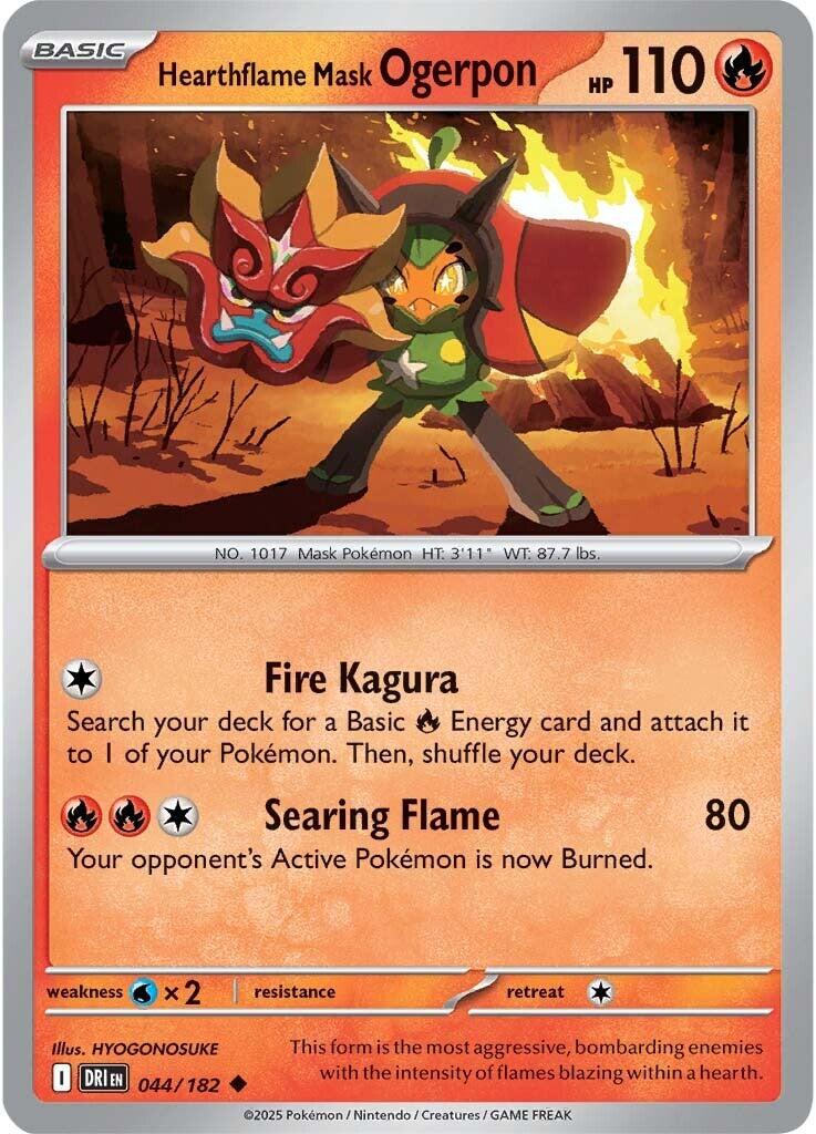Hearthflame Mask Ogerpon (044/182) [Scarlet & Violet: Destined Rivals] | Total Play