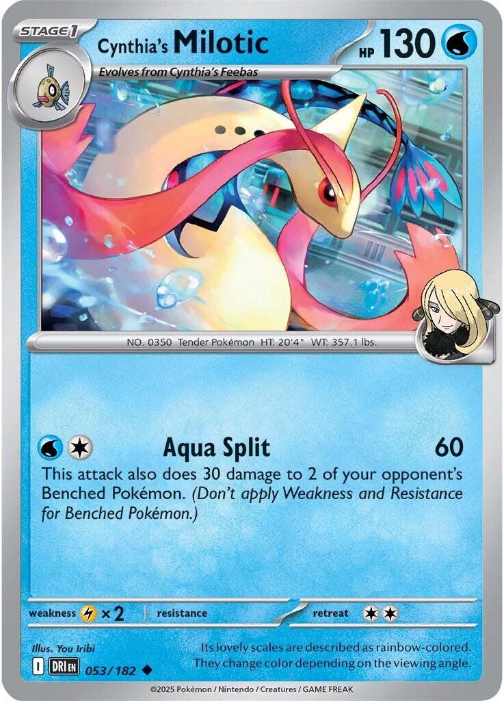 Cynthia's Milotic (053/182) [Scarlet & Violet: Destined Rivals] | Total Play