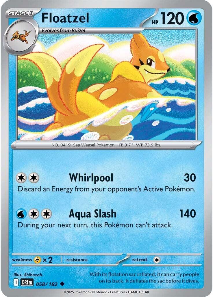 Floatzel (058/182) [Scarlet & Violet: Destined Rivals] | Total Play