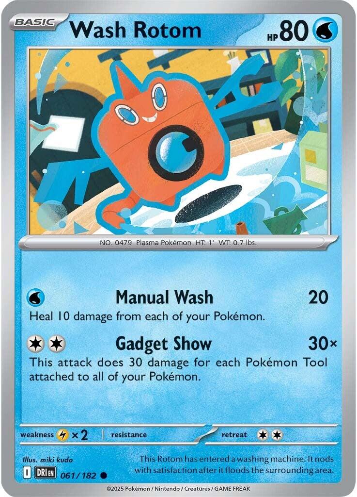 Wash Rotom (061/182) [Scarlet & Violet: Destined Rivals] | Total Play