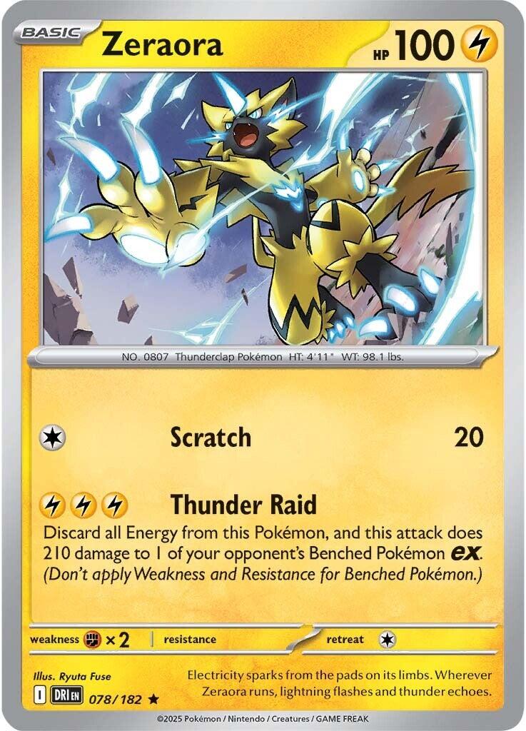 Zeraora (078/182) [Scarlet & Violet: Destined Rivals] | Total Play