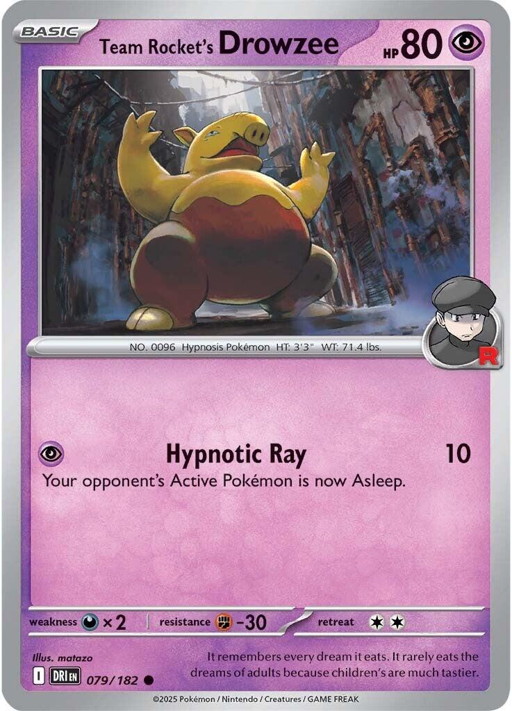 Team Rocket's Drowzee (079/182) [Scarlet & Violet: Destined Rivals] | Total Play