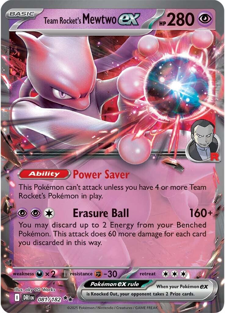 Team Rocket's Mewtwo ex (081/182) [Scarlet & Violet: Destined Rivals] | Total Play