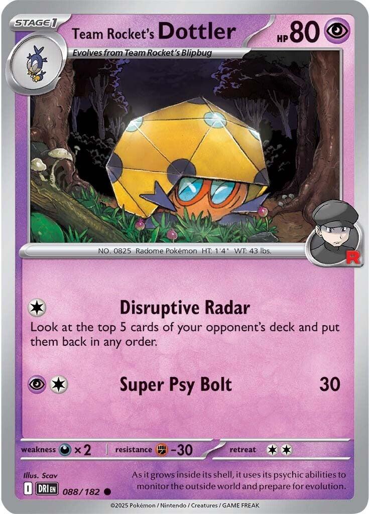 Team Rocket's Dottler (088/182) [Scarlet & Violet: Destined Rivals] | Total Play