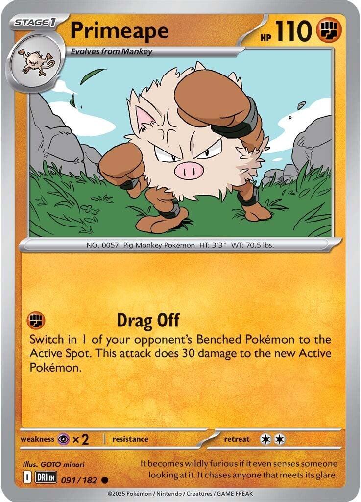 Primeape (091/182) [Scarlet & Violet: Destined Rivals] | Total Play