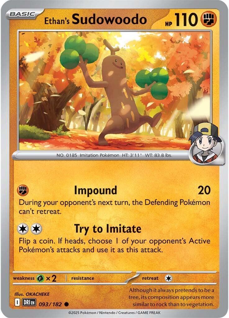 Ethan's Sudowoodo (093/182) [Scarlet & Violet: Destined Rivals] | Total Play
