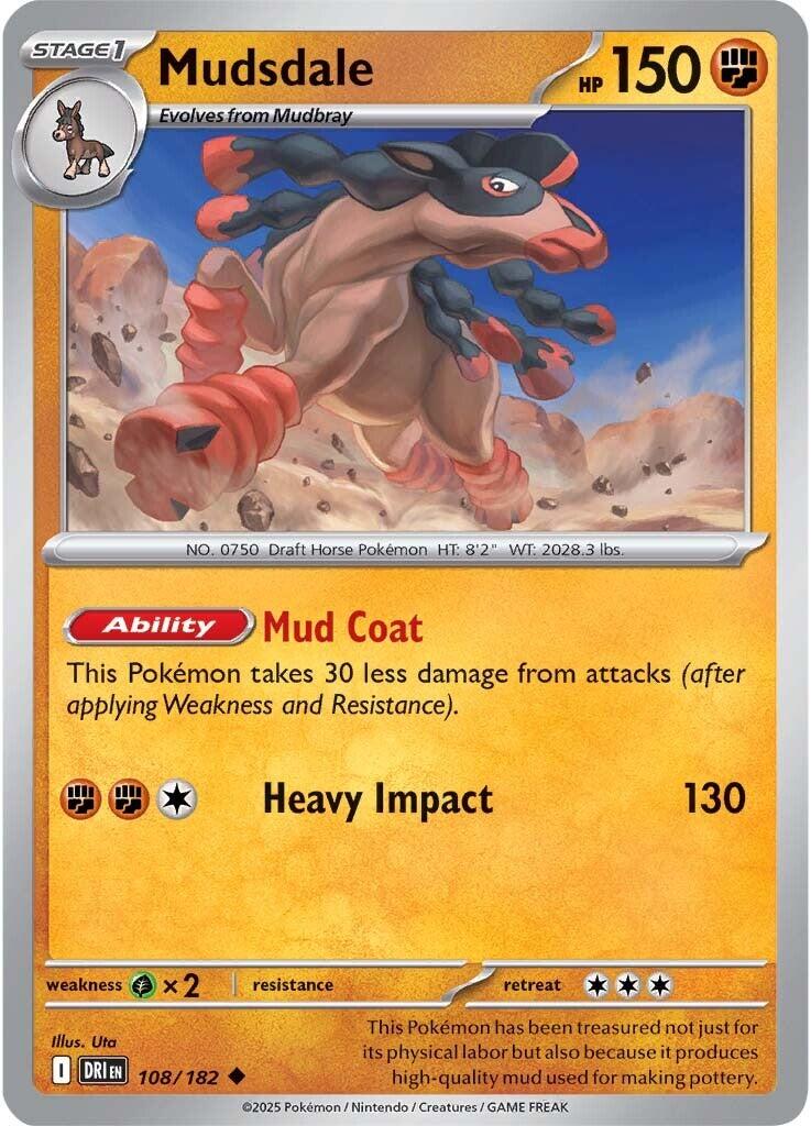 Mudsdale (108/182) [Scarlet & Violet: Destined Rivals] | Total Play