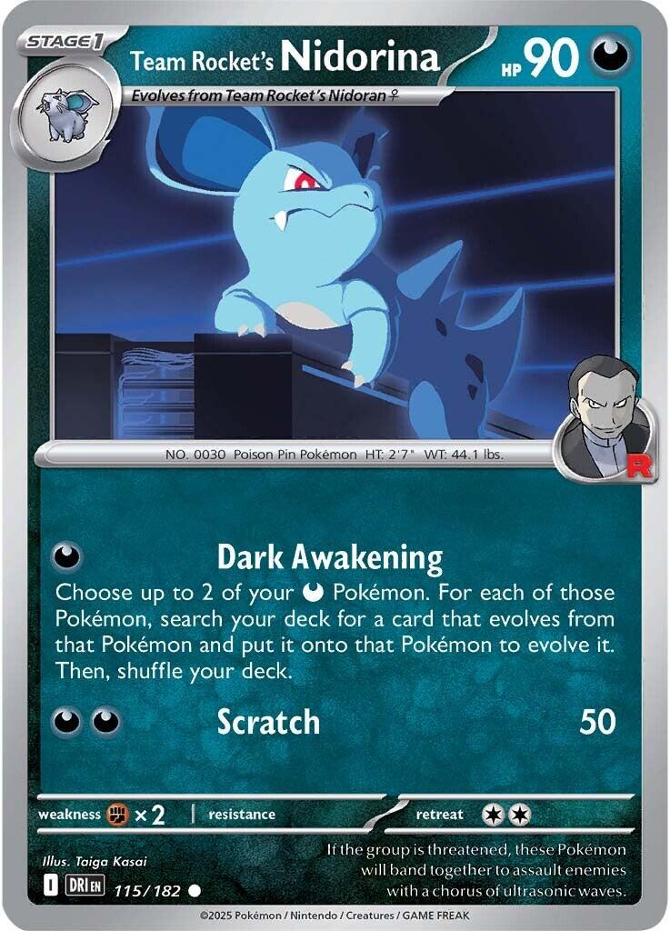 Team Rocket's Nidorina (115/182) [Scarlet & Violet: Destined Rivals] | Total Play