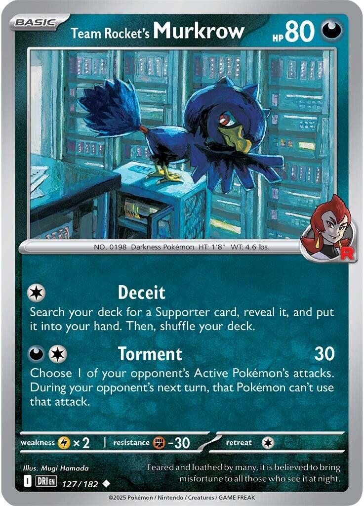 Team Rocket's Murkrow (127/182) [Scarlet & Violet: Destined Rivals] | Total Play