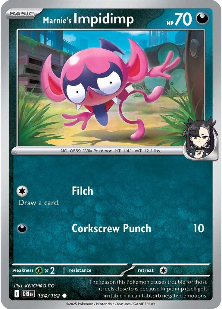 Marnie's Impidimp (134/182) [Scarlet & Violet: Destined Rivals] | Total Play