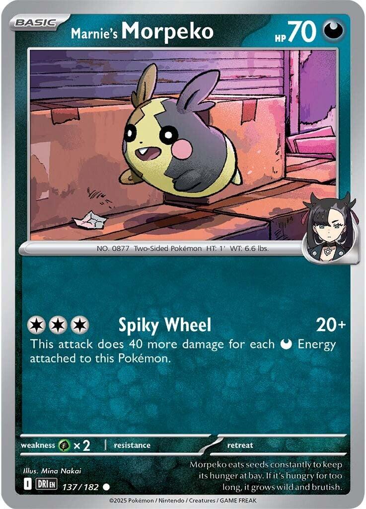 Marnie's Morpeko (137/182) [Scarlet & Violet: Destined Rivals] | Total Play