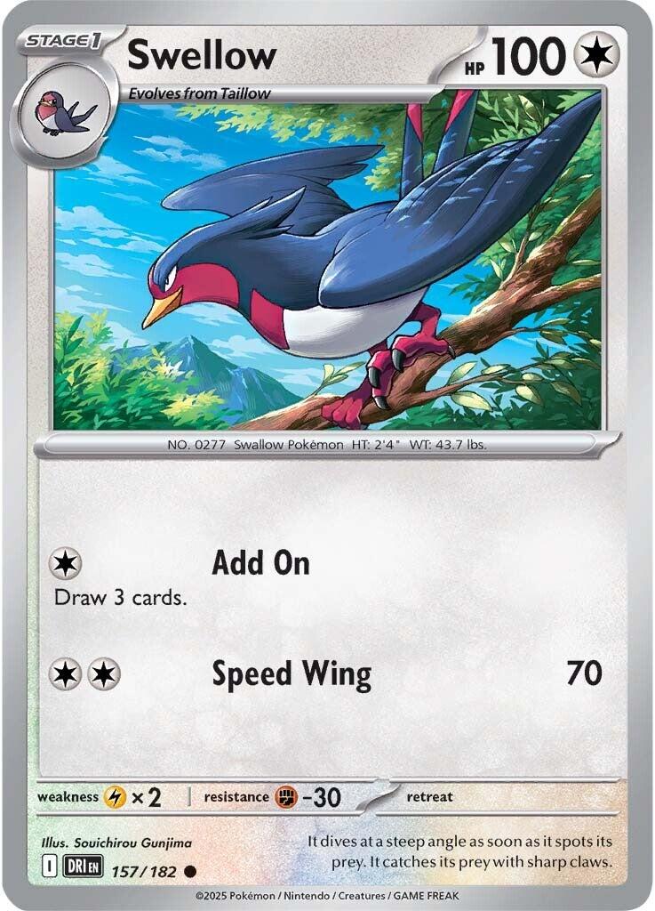 Swellow (157/182) [Scarlet & Violet: Destined Rivals] | Total Play