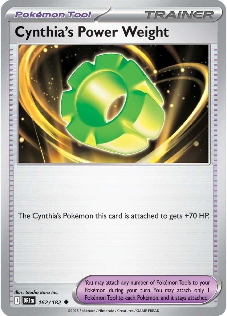 Cynthia's Power Weight (162/182) [Scarlet & Violet: Destined Rivals] | Total Play