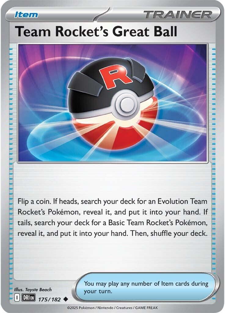 Team Rocket's Great Ball (175/182) [Scarlet & Violet: Destined Rivals] | Total Play