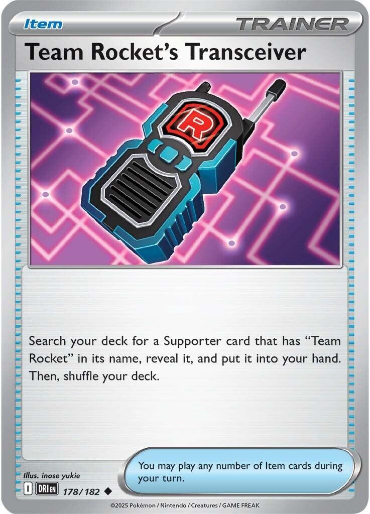 Team Rocket's Transceiver (178/182) [Scarlet & Violet: Destined Rivals] | Total Play