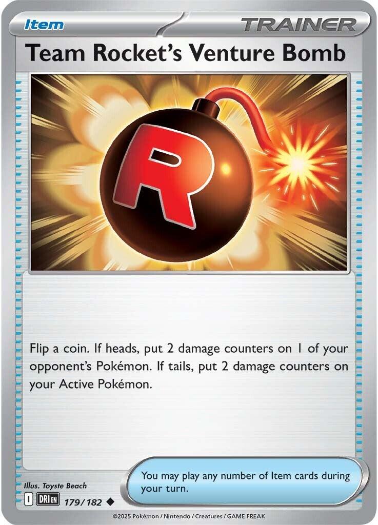 Team Rocket's Venture Bomb (179/182) [Scarlet & Violet: Destined Rivals] | Total Play