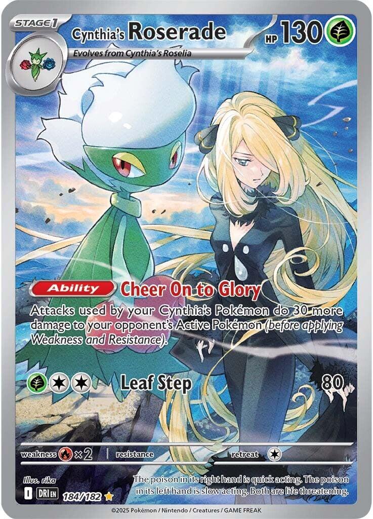 Cynthia's Roserade (184/182) [Scarlet & Violet: Destined Rivals] | Total Play