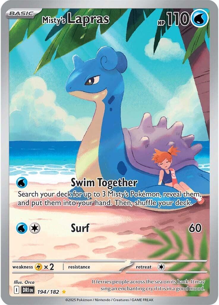Misty's Lapras (194/182) [Scarlet & Violet: Destined Rivals] | Total Play
