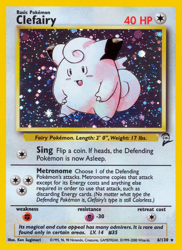 Clefairy (6/130) [Base Set 2] | Total Play
