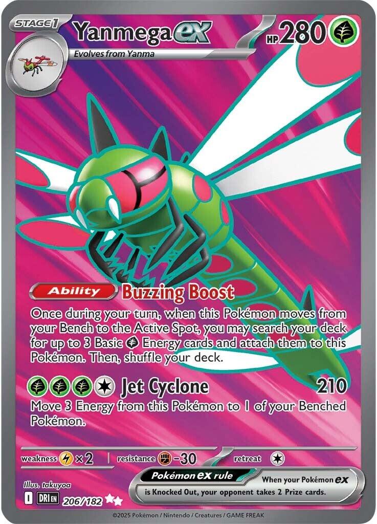 Yanmega ex (206/182) [Scarlet & Violet: Destined Rivals] | Total Play