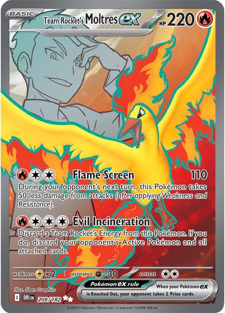 Team Rocket's Moltres ex (208/182) [Scarlet & Violet: Destined Rivals] | Total Play