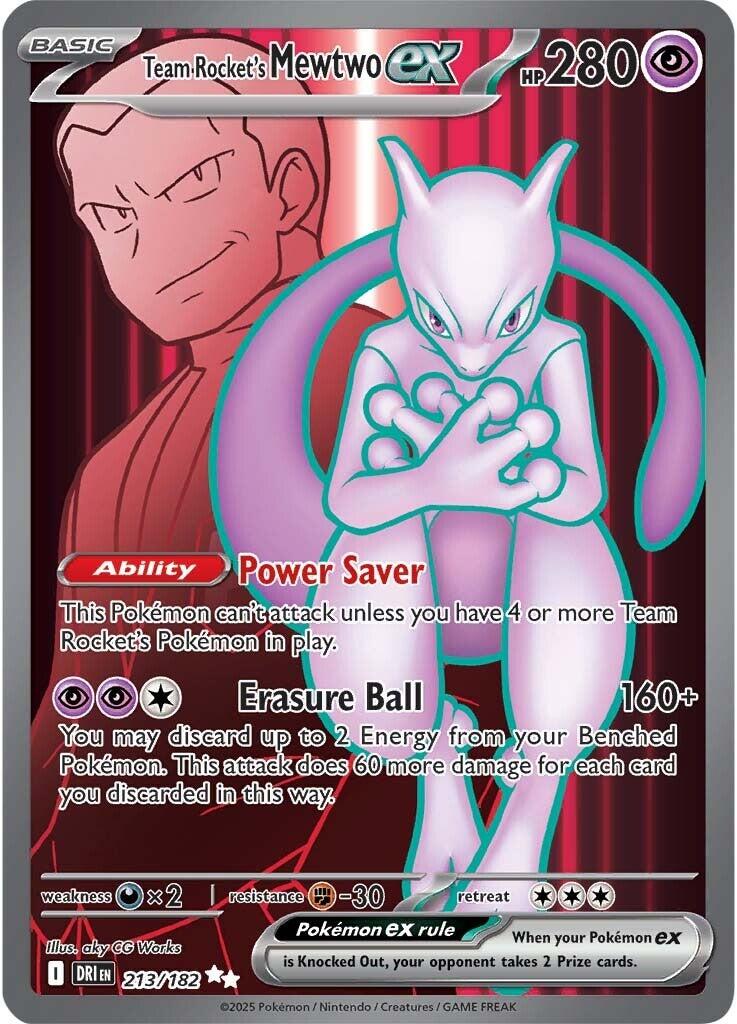 Team Rocket's Mewtwo ex (213/182) [Scarlet & Violet: Destined Rivals] | Total Play