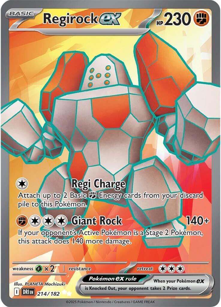 Regirock ex (214/182) [Scarlet & Violet: Destined Rivals] | Total Play