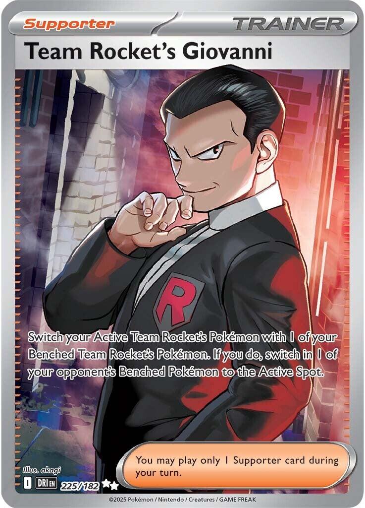 Team Rocket's Giovanni (225/182) [Scarlet & Violet: Destined Rivals] | Total Play