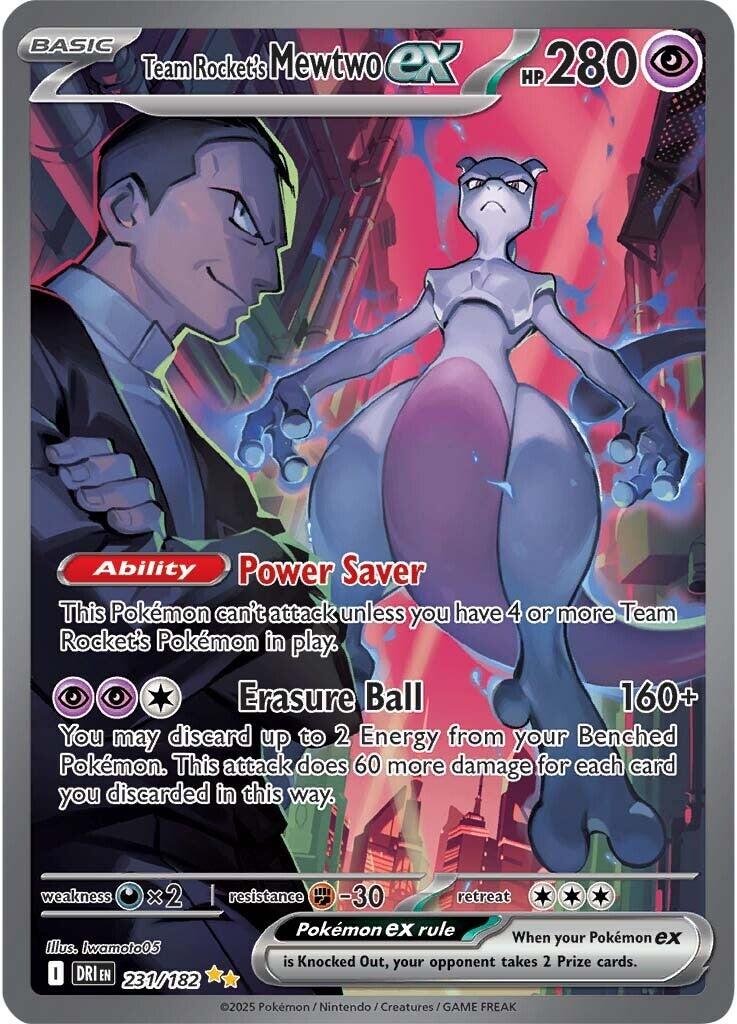 Team Rocket's Mewtwo ex (231/182) [Scarlet & Violet: Destined Rivals] | Total Play