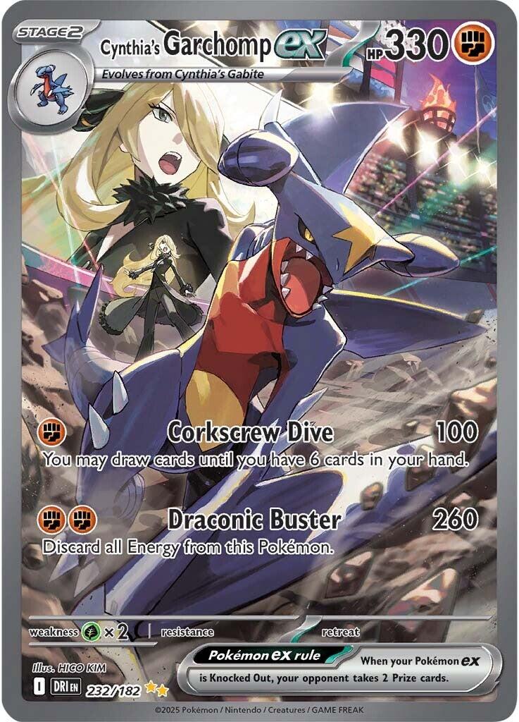Cynthia's Garchomp ex (232/182) [Scarlet & Violet: Destined Rivals] | Total Play
