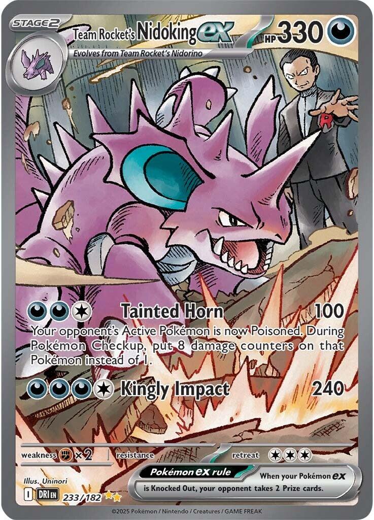 Team Rocket's Nidoking ex (233/182) [Scarlet & Violet: Destined Rivals] | Total Play