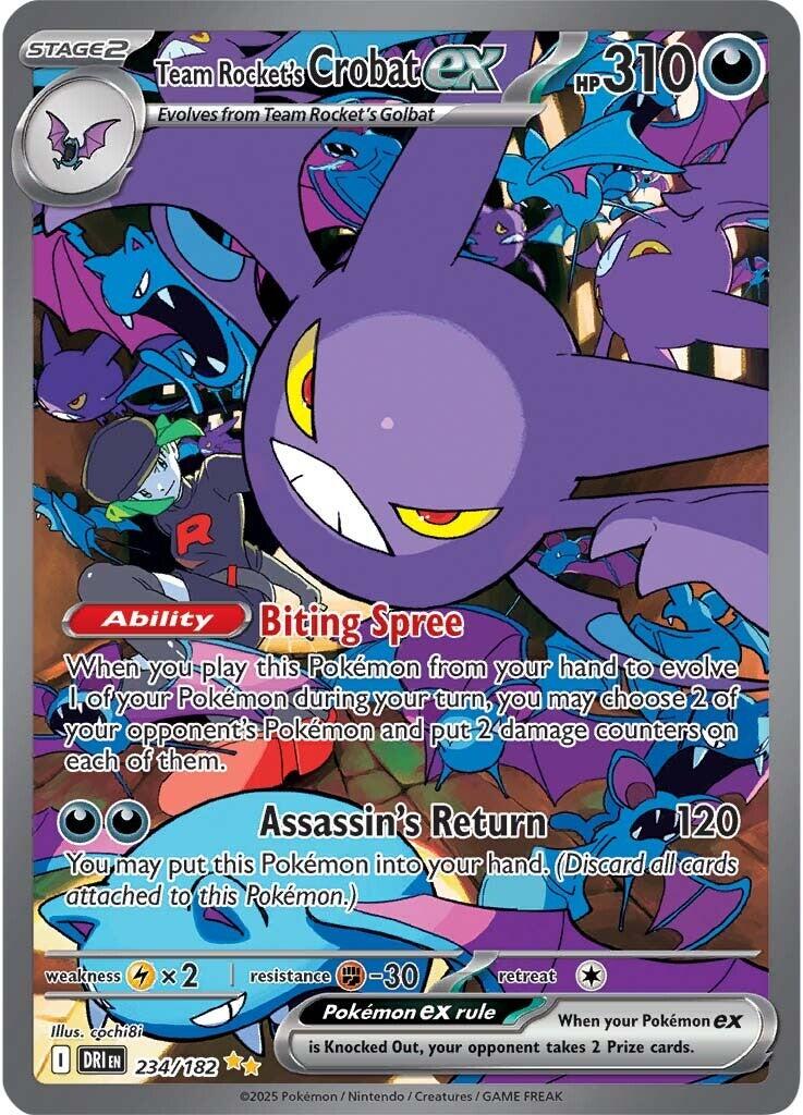 Team Rocket's Crobat ex (234/182) [Scarlet & Violet: Destined Rivals] | Total Play