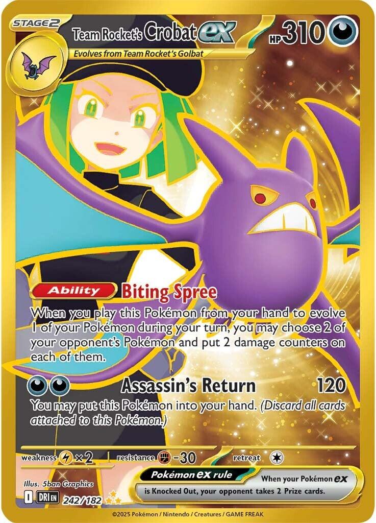 Team Rocket's Crobat ex (242/182) [Scarlet & Violet: Destined Rivals] | Total Play