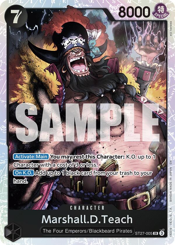 Marshall.D.Teach (ST27-005) [Starter Deck: Black Marshall.D.Teach] | Total Play