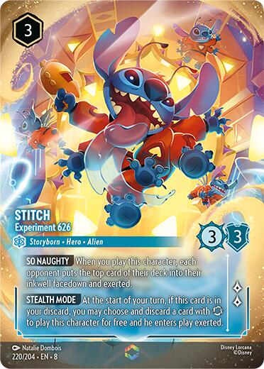 Stitch - Experiment 626 (Enchanted) (220/204) [Reign of Jafar] | Total Play