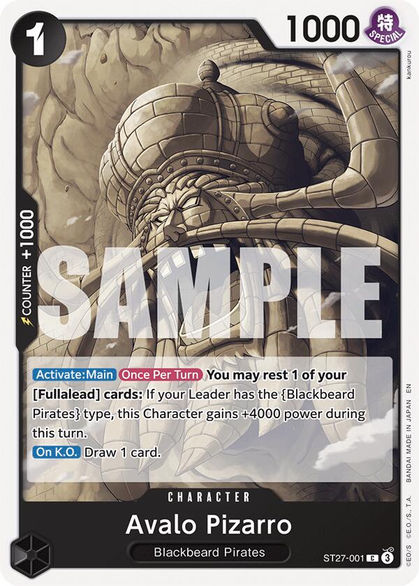 Avalo Pizarro [Starter Deck: Black Marshall.D.Teach] | Total Play