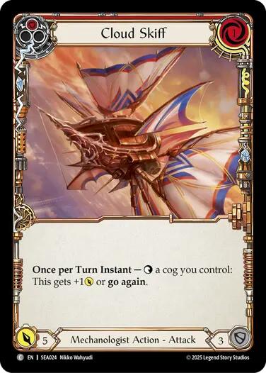 Cloud Skiff (Red) [SEA024] (High Seas)  Rainbow Foil | Total Play