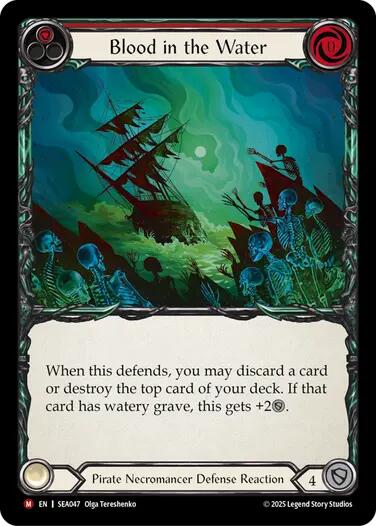 Blood in the Water [SEA047] (High Seas)  Rainbow Foil | Total Play