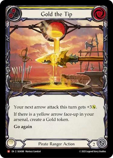 Gold the Tip [SEA088] (High Seas)  Rainbow Foil | Total Play
