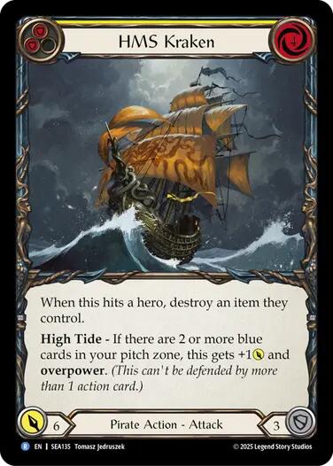 HMS Kraken [SEA135] (High Seas)  Rainbow Foil | Total Play