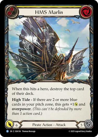 HMS Marlin [SEA136] (High Seas)  Rainbow Foil | Total Play
