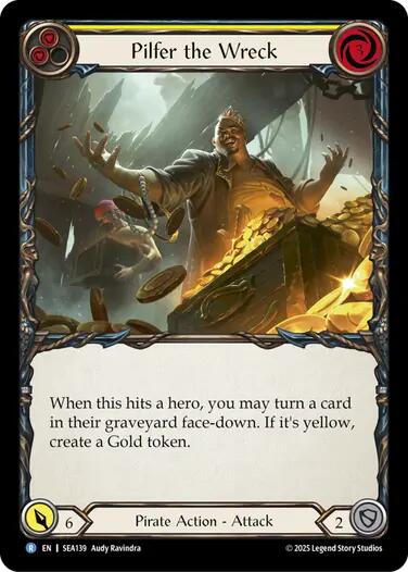 Pilfer the Wreck (Yellow) [SEA139] (High Seas)  Rainbow Foil | Total Play