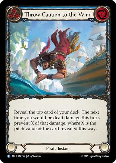 Throw Caution to the Wind [SEA150] (High Seas)  Rainbow Foil | Total Play